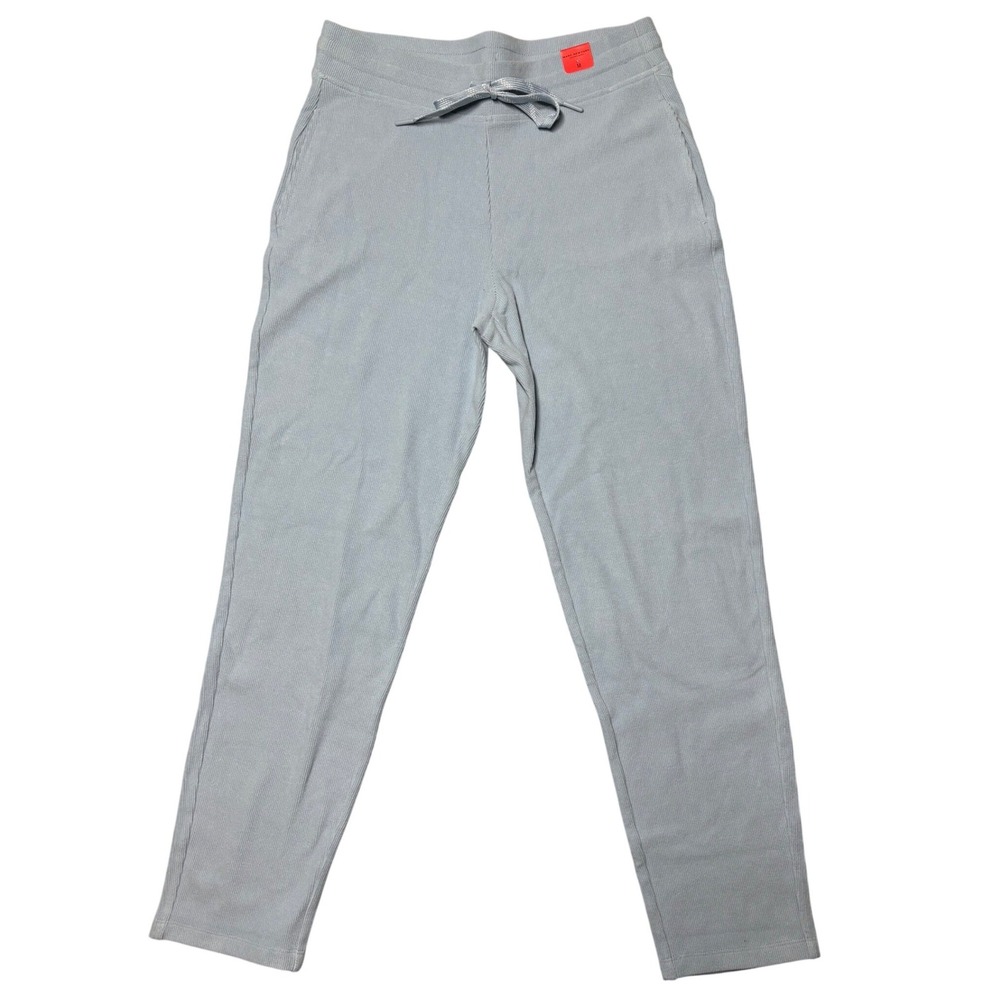 New Marc New York Andrew Marc Women Blue Ribbed Knit‎ Jogger Lounge Pants Size M
